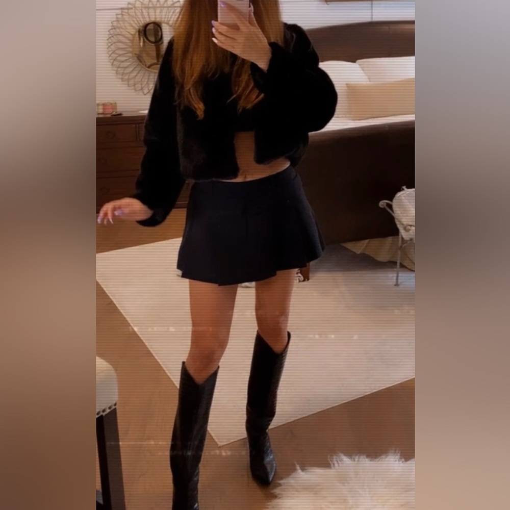 Faux fur coat